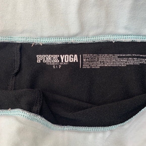 VS PINK YOGA LEGGINGS BLACK SMALL - Picture 5 of 16